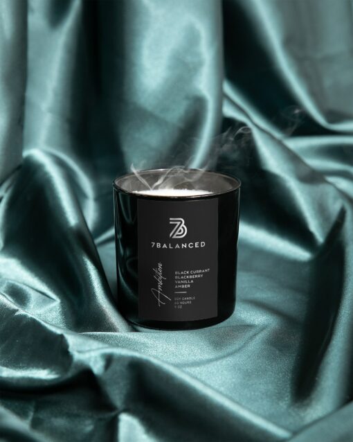 Handcrafted Black Currant Soy Candle A Masculine Escape for Stress Relief and Self-Care - Image 4