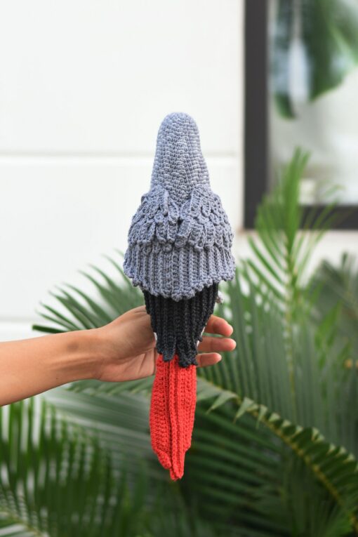Enchanting Congo African Grey Parrot A Crochet Masterpiece for Bird Lovers - Image 5