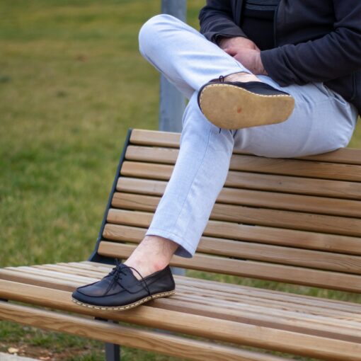 Handmade Earthing Leather Shoes for Men Connect with Nature, Ground Yourself - Image 4