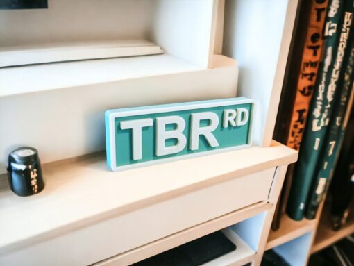 Personalized 3D Printed Library Street Sign Bookshelf Sign A Bookish Haven for Bookworms - Image 3