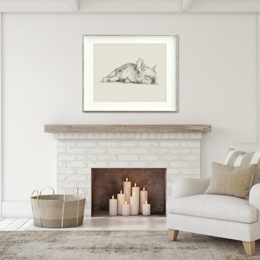 French Bulldog Art Print Minimalist Contour Drawing by Ethan Harper - Perfect Dog Lover Gift - Image 3