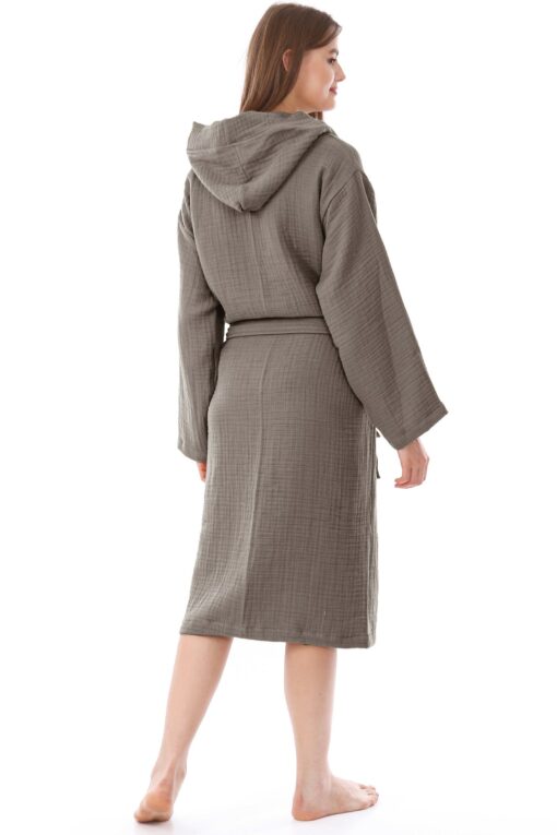 Organic Muslin Robe Cozy, Chic, and Sustainable Comfort - Image 2