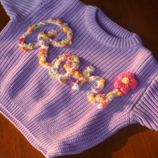 Cozy Comfort for Your Little One Personalized Baby Sweater with Embroidered Name - Image 5