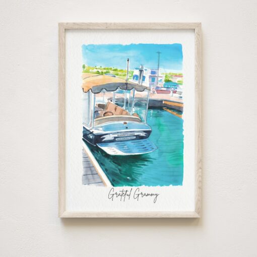 Personalized Boat Portrait Capture Your Nautical Memories in Watercolor - Image 4
