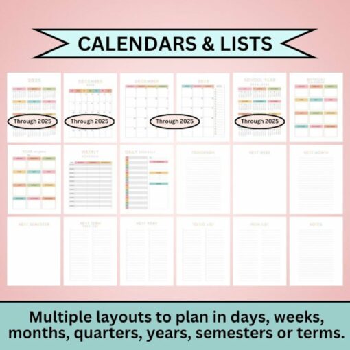 Homeschool Planner Printable The Ultimate Guide to Organized Learning for 2024-2025 - Image 5