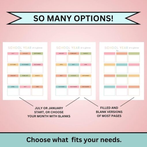 Homeschool Planner Printable The Ultimate Guide to Organized Learning for 2024-2025 - Image 2