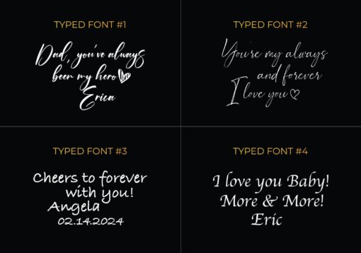 Personalized Handwriting Whiskey Glass Premium Engraved Keepsake with Gift Box - Image 5