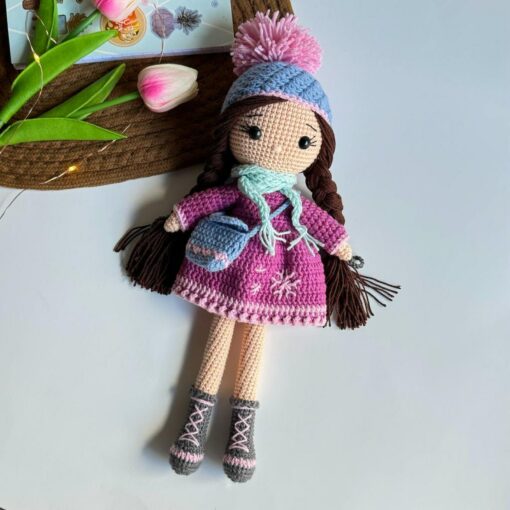 Enchanting Handmade Crochet Doll A Cherished Gift for Little Dreamers - Image 4
