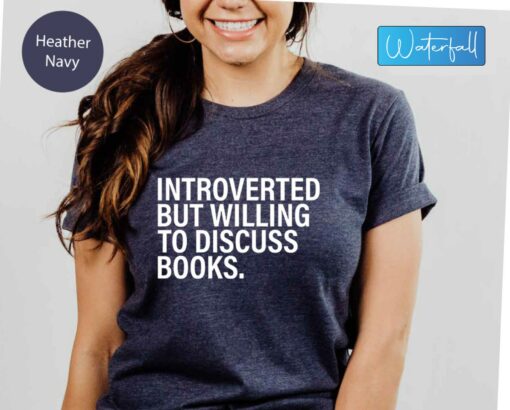 Introverted Bookworm Unleash Your Inner Booktrovert with This Witty Tee - Image 2