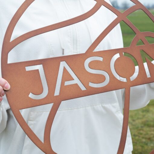Personalized Basketball Metal Wall Art Elevate Your Sports Decor with Custom Name Signs - Image 2