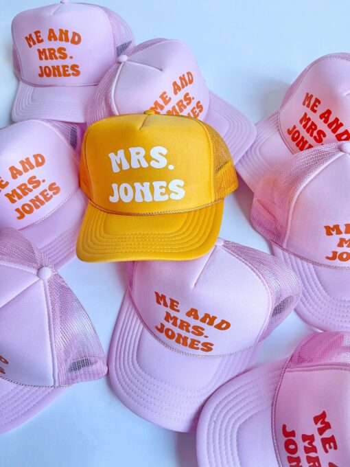 Personalized Trucker Hat Design Your Own Slogan, Party, or Bachelorette Hat with Neon Accents - Image 2