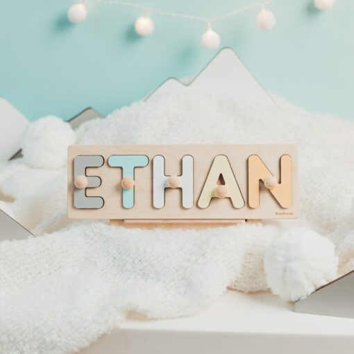 Personalized Wooden Name Puzzle A Cherished Gift for Little Explorers - Image 5