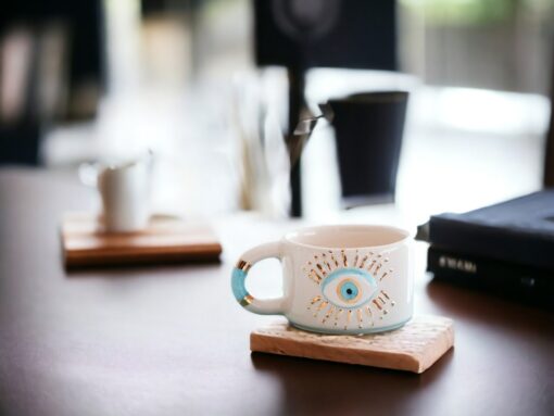 Exquisite Ceramic Mug with Custom Wood Slice Gift Box A Timeless Treasure for Coffee and Tea Aficionados - Image 5