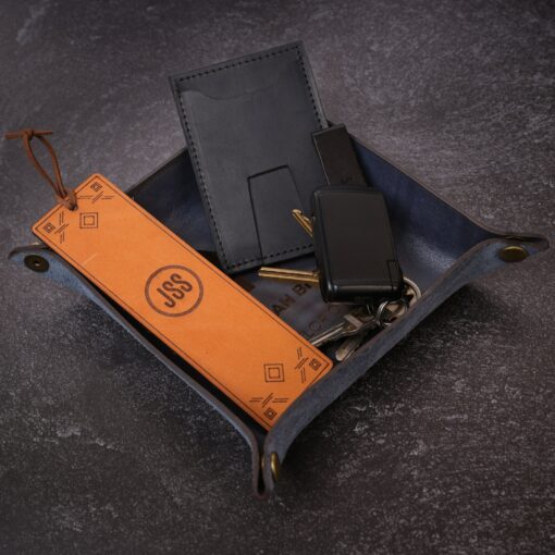 Personalized Leather Valet Tray A Timeless Graduation Keepsake for the Class of 2024 - Image 2
