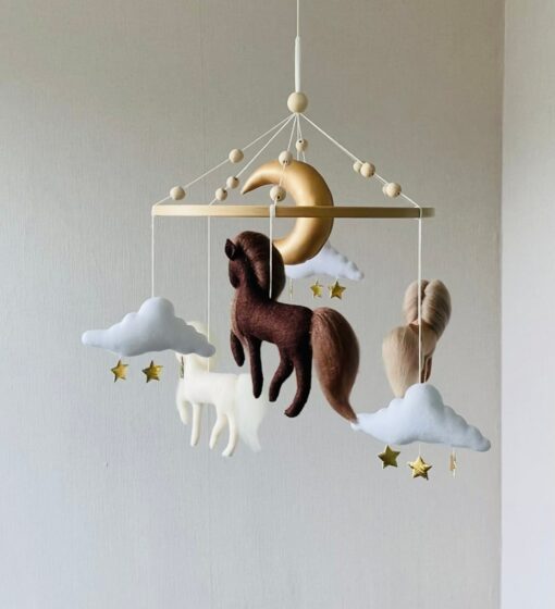 Celestial Dreams Neutral Nursery Mobile for Sweet Slumbers - Image 2