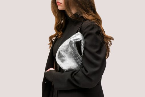 Shimmering Silver Hobo The Perfect Evening Clutch for a Night Out - Image 2