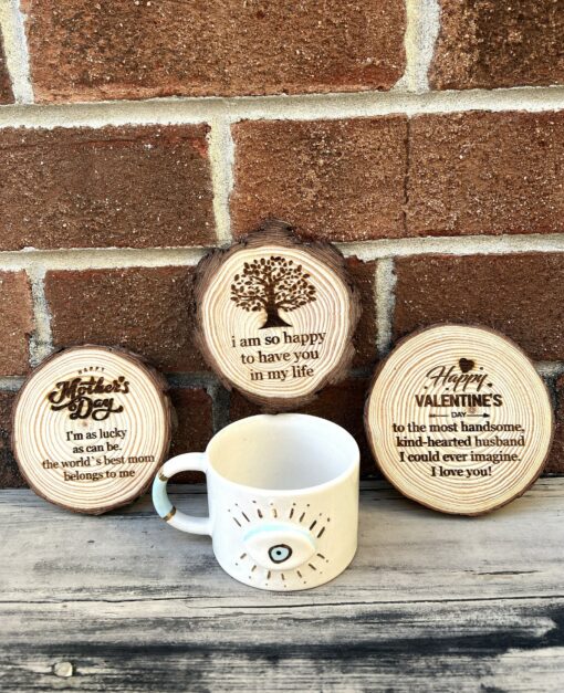 Exquisite Ceramic Mug with Custom Wood Slice Gift Box A Timeless Treasure for Coffee and Tea Aficionados - Image 6
