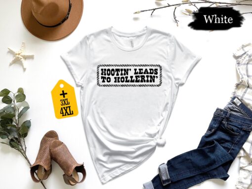 Hootin' to Hollerin Unleash Your Country Spirit with Our Trendy Hootin' Shirt - Image 6
