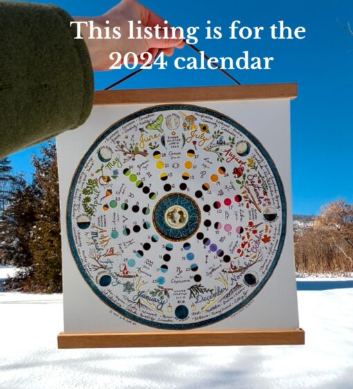 Celestial Tapestry Lunar Calendar and Wheel of the Year Art Prints - Image 2