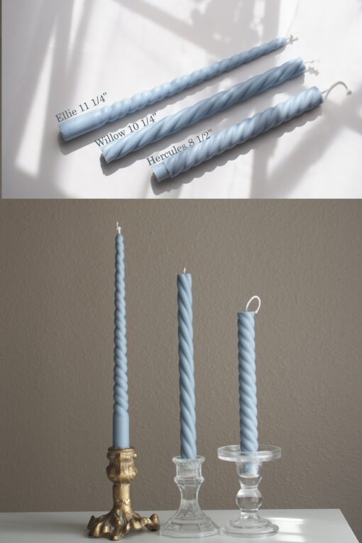 Enchanting Spiral Candles Illuminate Your Home with Twisted Soy and Beeswax Elegance - Image 2