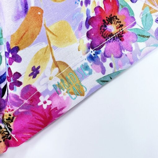 Floral Euro Scrub Cap Comfort and Style for Healthcare Professionals - Image 3