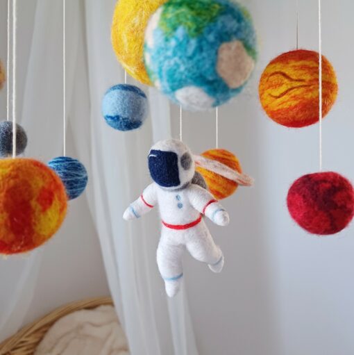 Celestial Adventure Solar System Mobile for Baby's Cosmic Dreams - Image 2