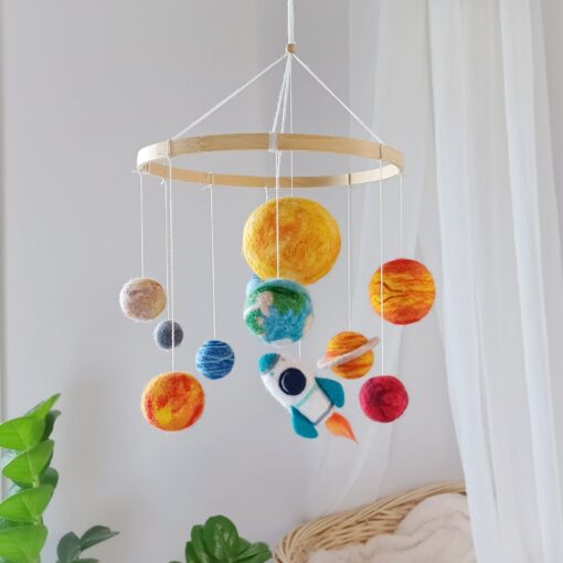 Celestial Adventure Solar System Mobile for Baby's Cosmic Dreams - Image 5
