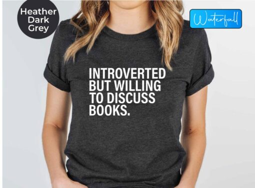Introverted Bookworm Unleash Your Inner Booktrovert with This Witty Tee - Image 4
