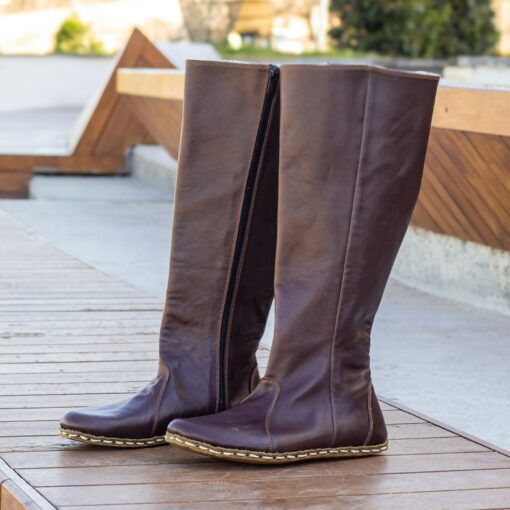 Grounding Boots Connect with Nature in Style | Handmade Leather Boots with Copper Rivets - Image 5