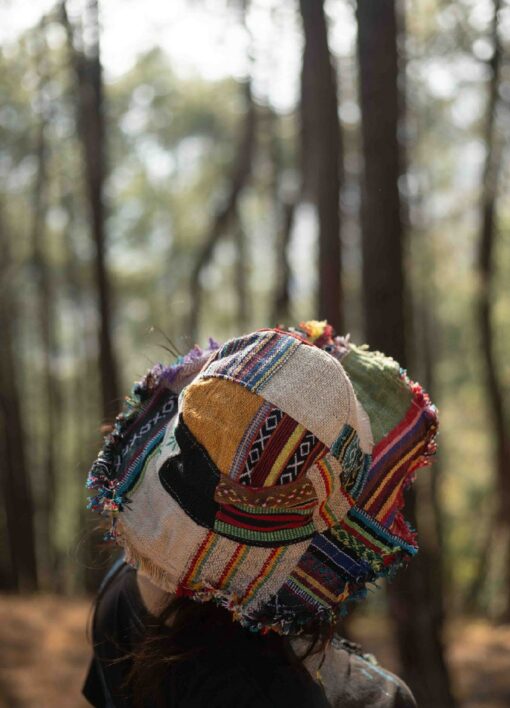 Breezy Summer Sanctuary Handcrafted Hemp Hat with Expansive Brim - Image 2