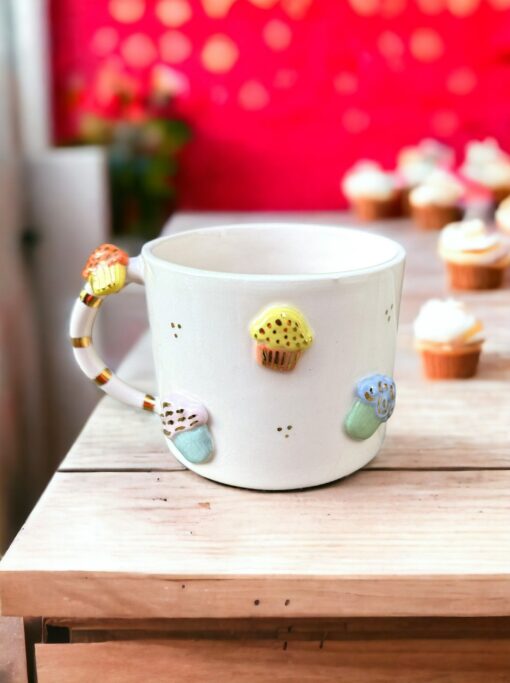 Exquisite Handmade Ceramic Mug with Custom Wood Slice Gift Box A Timeless Treasure for Special Occasions - Image 2