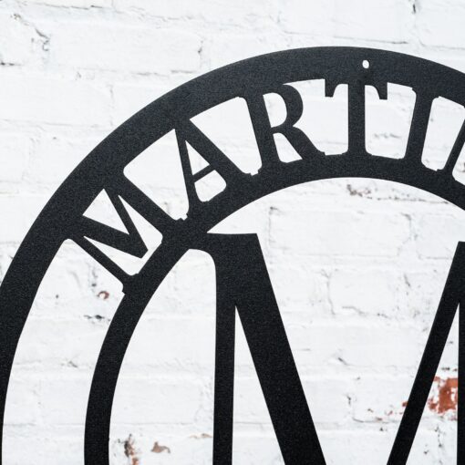 Personalized Family Name Sign Create a Timeless Legacy with Your Custom Metal Monogram - Image 3