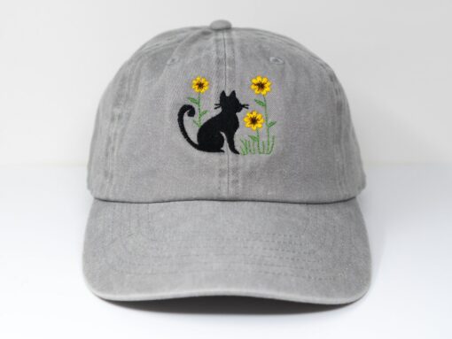 Embroidered Kitten Baseball Cap Purrfect Summer Style for Cat Lovers - Image 3