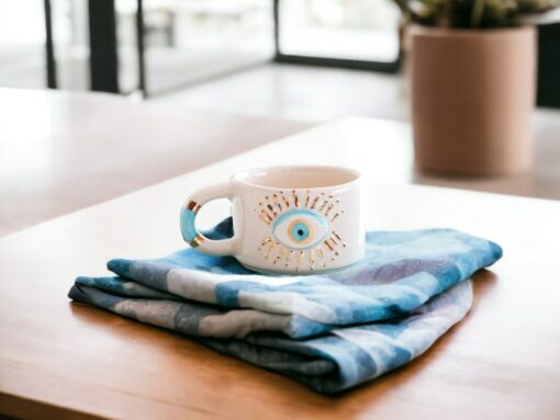 Exquisite Ceramic Mug with Custom Wood Slice Gift Box A Timeless Treasure for Coffee and Tea Aficionados - Image 2