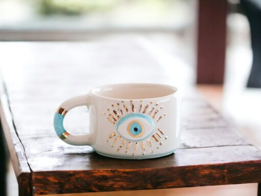 Exquisite Ceramic Mug with Custom Wood Slice Gift Box A Timeless Treasure for Coffee and Tea Aficionados - Image 4