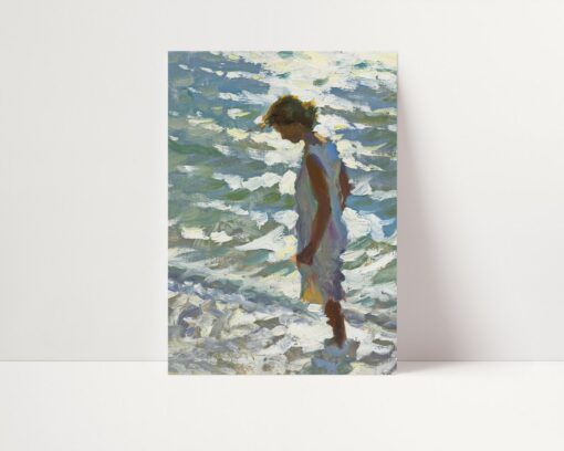 Backlit A Captivating Original Oil Painting Print by Jeffrey T. Larson - Experience the Allure of Light and Shadow - Image 2