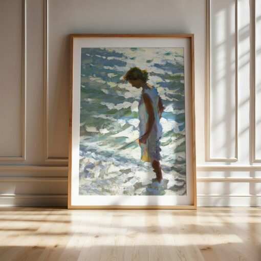Backlit A Captivating Original Oil Painting Print by Jeffrey T. Larson - Experience the Allure of Light and Shadow - Image 3