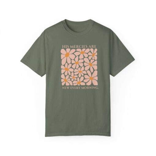 Boho Christian T-Shirt Embrace God's Daily Renewal with "His Mercies Are New Every Morning - Image 6