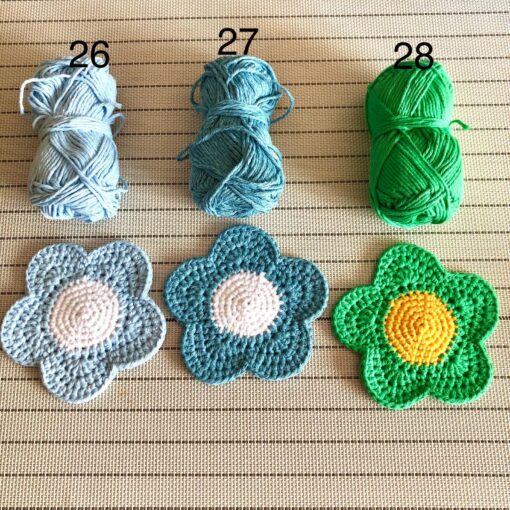 Handmade Daisy Crocheted Coasters Brighten Your Home with 100% Cotton Charm - Image 5