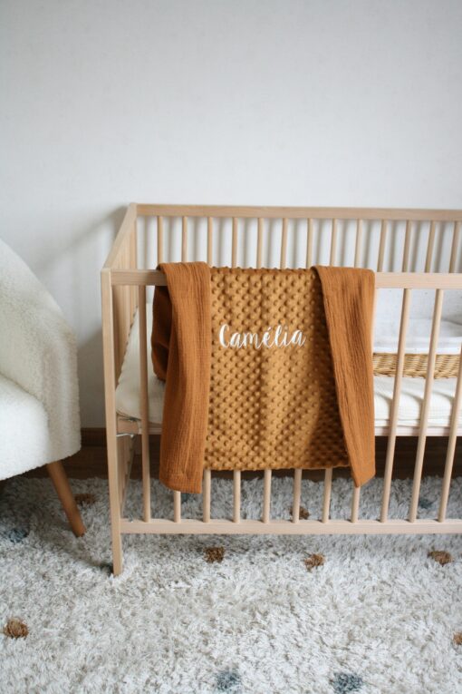 Personalized Minky Blanket Embroidered Swaddle for Sweet Dreams and Cozy Comfort - Image 4