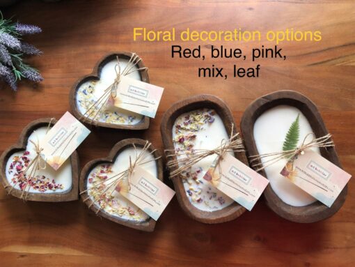 Candle Wood Dough Bowl Candle 100% Natural Soy Wax, Perfect for Birthdays, Mother's Day, Christmas, Housewarming, Weddings, Anniversaries, and Retirement - Image 3