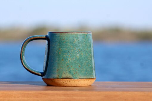 Immerse in the Ocean's Embrace Handmade Sea Turtle Sanctuary Pottery Mug for Marine Enthusiasts - Image 3