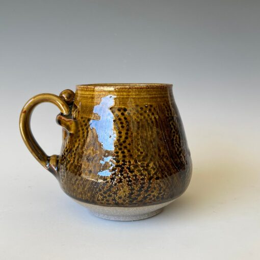 Artisan-Crafted Textured Ceramic Mug Elevate Your Morning Ritual with a Unique Masterpiece (CMMC4AMB10) - Image 3