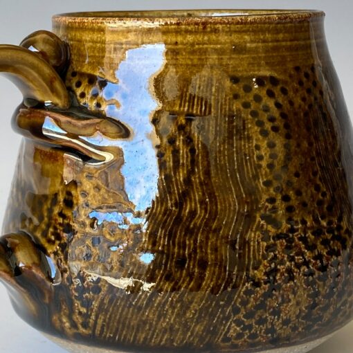 Artisan-Crafted Textured Ceramic Mug Elevate Your Morning Ritual with a Unique Masterpiece (CMMC4AMB10) - Image 4
