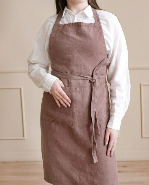 Premium Linen Apron Your Versatile Companion for Kitchen, Garden, and Workshop - Image 2
