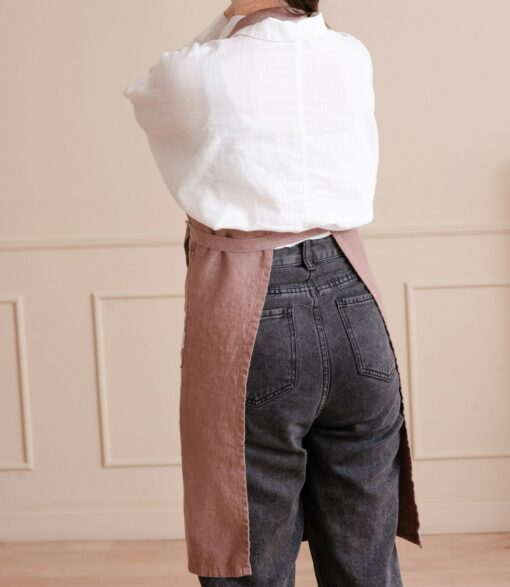 Premium Linen Apron Your Versatile Companion for Kitchen, Garden, and Workshop - Image 3