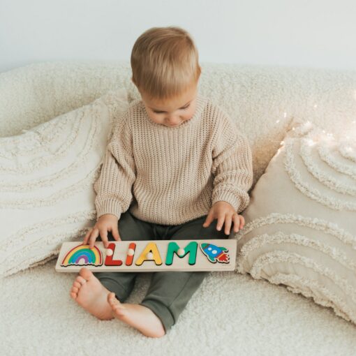 Personalized Name Puzzle A Unique Baby Shower Gift for Toddlers and Preschoolers - Image 6