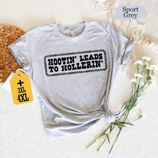 Hootin' to Hollerin Unleash Your Country Spirit with Our Trendy Hootin' Shirt - Image 2