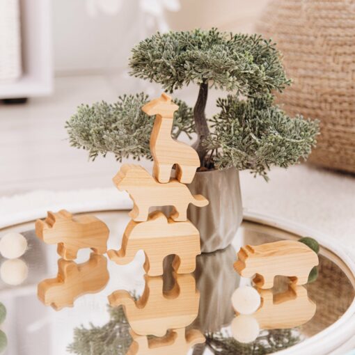 Personalized Wooden Freight Train with Farm Animals for Toddlers Sensory Play, Birthday, Christmas, and Pretend Play - Image 6