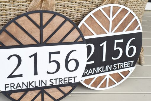 Personalized Address Door Hanger Welcome Home with Style - Image 3